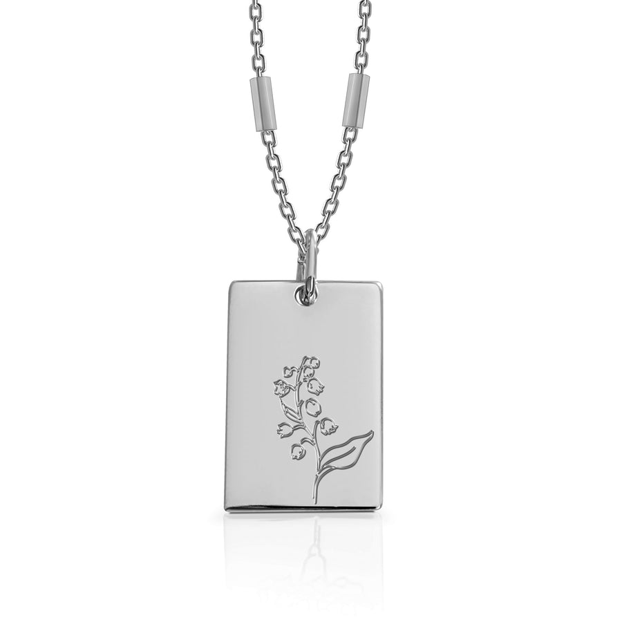 May (Lily of the Valley) Birth Flower Necklace