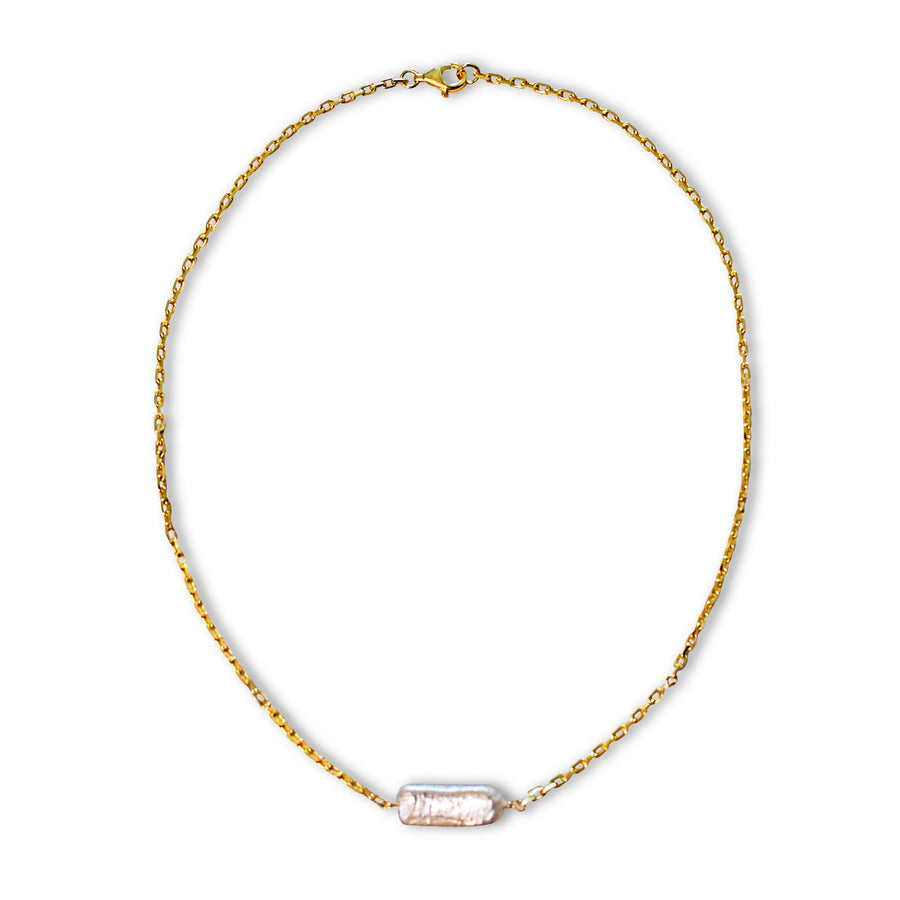 Nicky Pearl Necklace - 18K Yellow Gold Vermeil