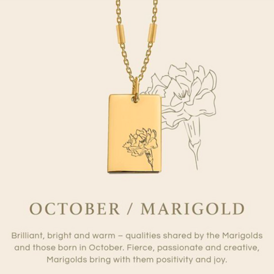 October's Birth Flower - The Marigold