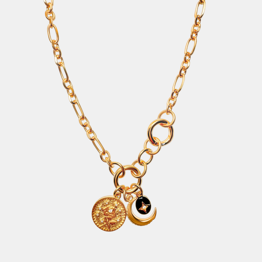 Multi-way charm necklace