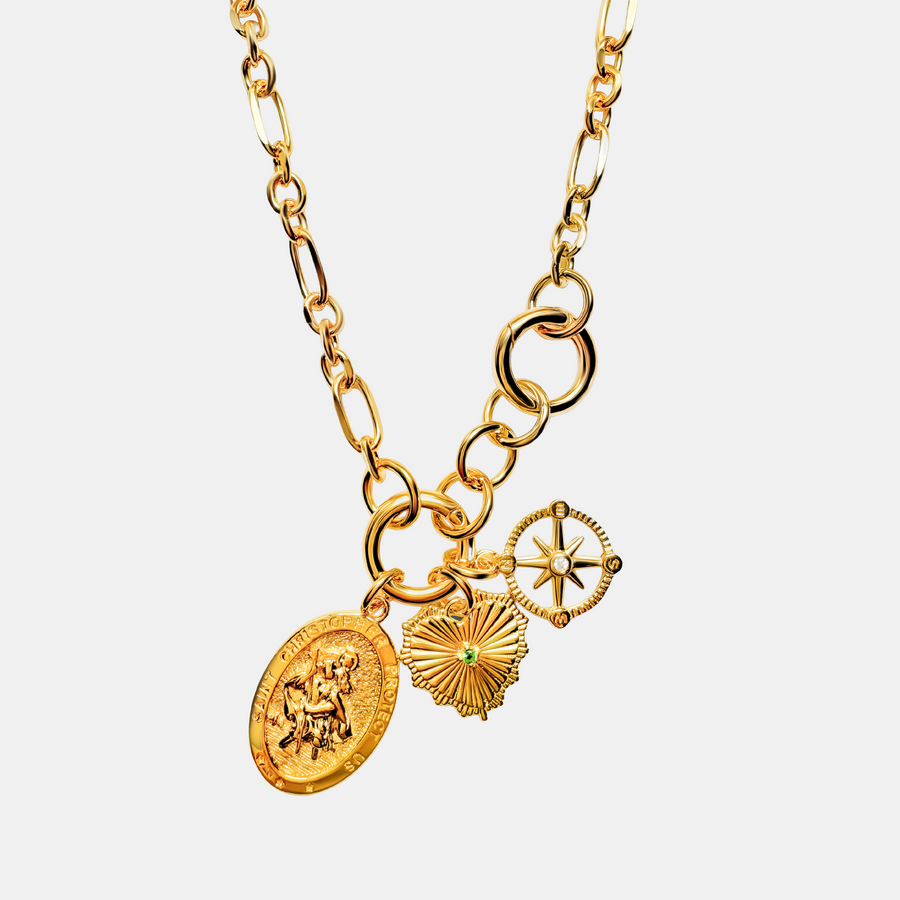 Multi-way charm necklace