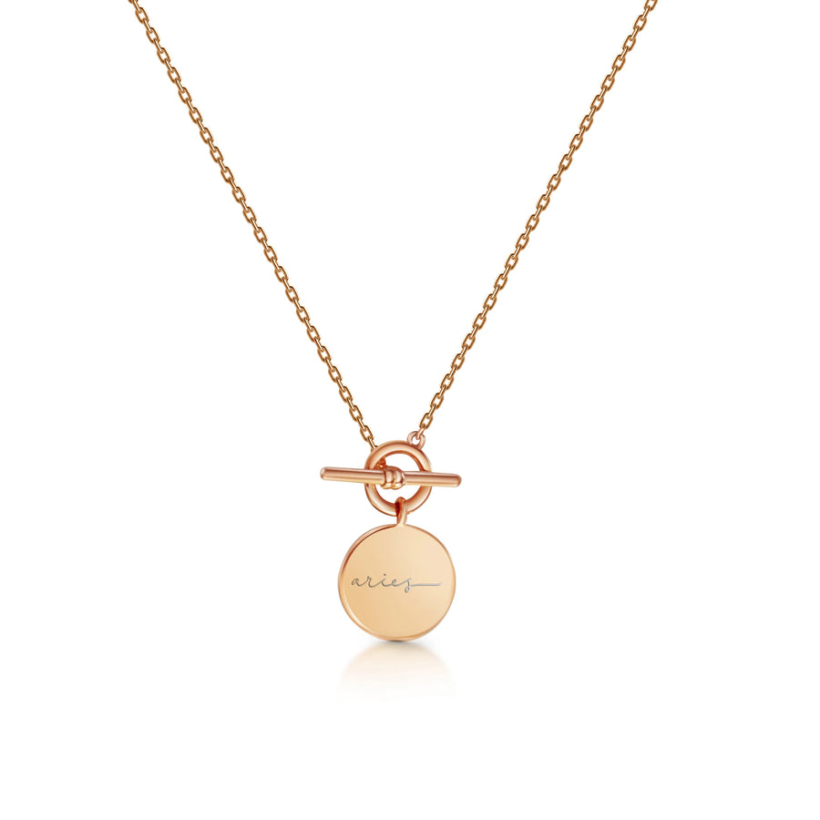 Rose gold sale aries necklace