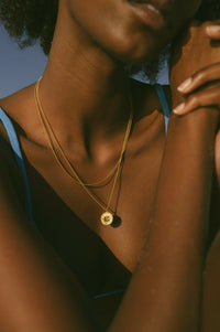 Barrel Link Necklace BIANKO